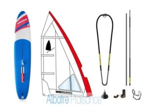 pack windsurfer lt racing voile blanche albatre plaisance le havre