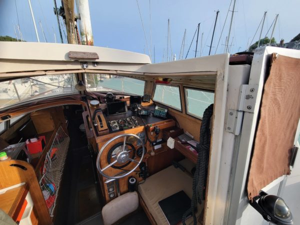 Evasion 28 occasion alb├ótre plaisance vu cockpit