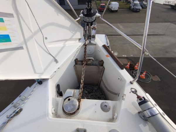 Dufour 375 voilier occasion Albatre Plaisance Normandie baille a mouillage